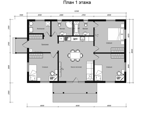 Скандинавский дом 8x12.5 м - изображение 3