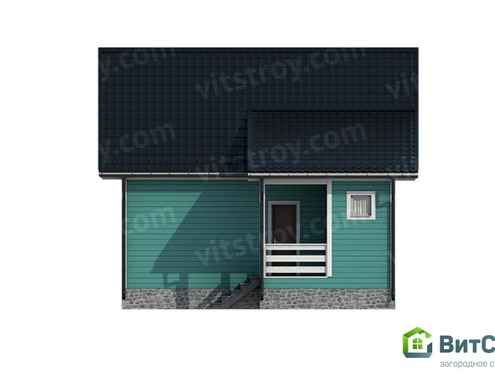 Каркасный дом 8x6 м - изображение 7