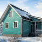 Каркасный дом Люберцы-3 8х6, проект, планировки, цены на строительство в МСК