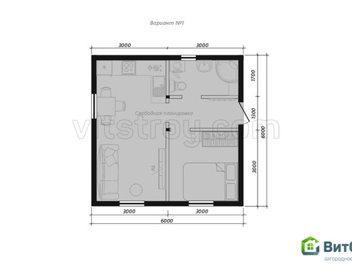 Дом за материнский капитал 6x6 м - изображение 2