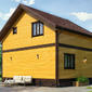 Каркасный дом Нижний Новгород-2 8х6 с мансардой и балконом, проект, цены на строительство в МО