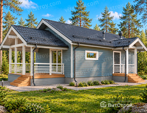 Скандинавский дом 10x7 м - изображение 1