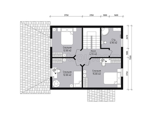 Каркасный дом 7.5x8.5 м - изображение 4