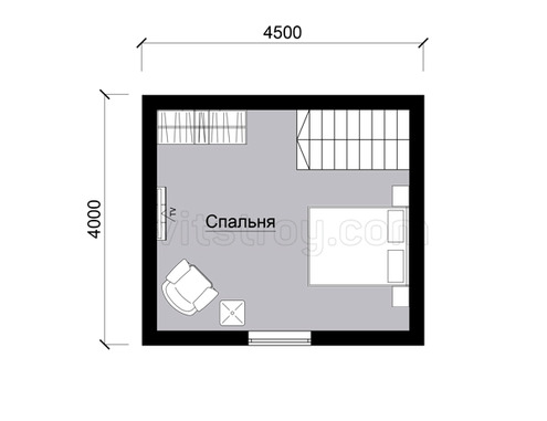 Дом из бруса 6x6 м - изображение 4