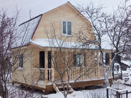 Каркасный дачный дом  6х4 +6х2 терраса - изображение 5