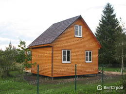 Дачный каркасный дом 6х4 м с террасой - изображение 8