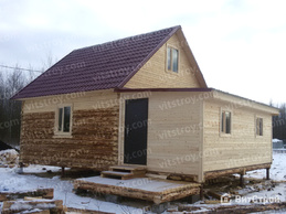 Дачный каркасный дом 6х4 м с террасой - изображение 3