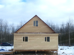 Дачный каркасный дом 6х4 м с террасой - изображение 2