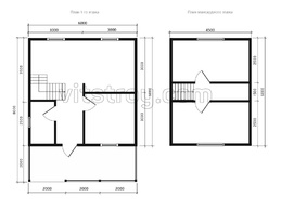Каркасный дом 6х6 м с террасой 6х2 м - изображение 1