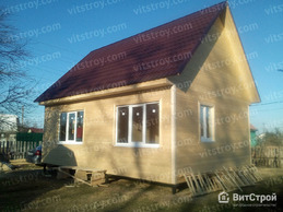Каркасный дом 6х8 м с панорамными окнами от компании ВитСтрой