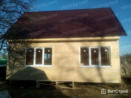 Каркасный дом 6х8 м с панорамными окнами - изображение 6