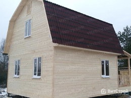 Каркасный дом 6х6 м с террасой - изображение 2