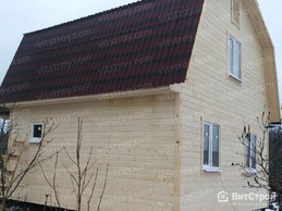 Каркасный дом 6х6 м с террасой - изображение 1