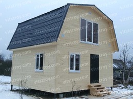 Дачный каркасный дом 6х6м в д. Панковка (Новгородский район) от компании ВитСтрой